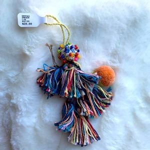 Johnny Was Pom Pom & Tassel Ornament - Multicolor